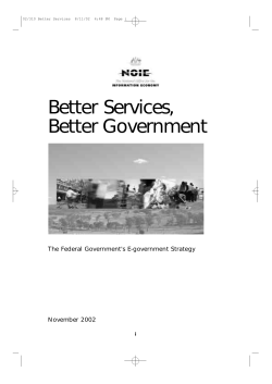 Better Services, Better Government (E