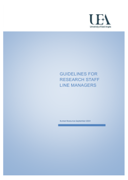 Guidelines for Research Managers