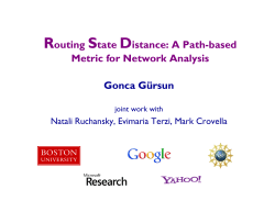 Routing State Distance: A Path-based Metric for Network Analysis