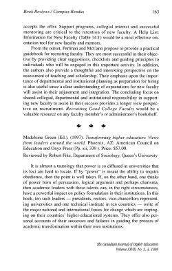 Book Reviews / Comptes Rendus 163 accepts the offer. Support