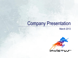 Company Presentation - Debrecen