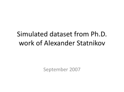 Simulations with TIE-PC