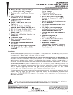 SMJ320C30KGDB Floating-Point Digital Signal