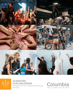 A Strategic Action Plan for Columbia College