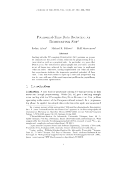 Polynomial-Time Data Reduction for Dominating Set∗