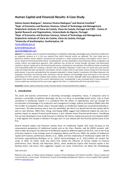 Human Capital and Financial Results: A Case Study