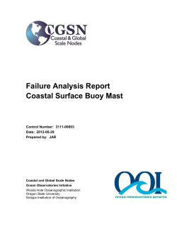 FAR-00003 Analysis of Coastal Surface Buoy and Check of Global