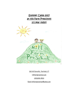 summer camp 2017-2-5 year olds