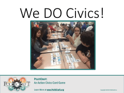 Introduction to PolitiCraft Game Play Objective