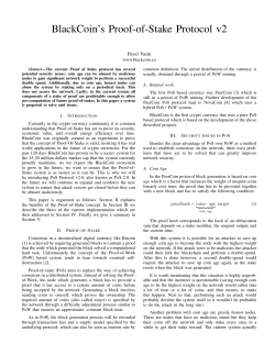 BlackCoin`s Proof-of-Stake Protocol v2
