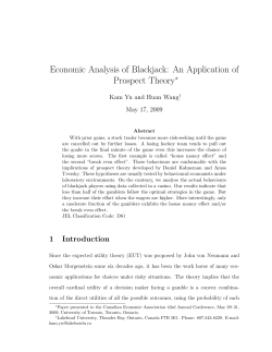 An Application of Prospect Theory