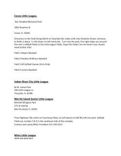 Ball Field Directions