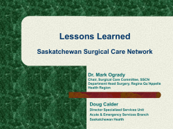 Setting Maximum Surgical Wait Times