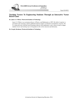 Teaching Vectors to Engineering Students through an Interactive