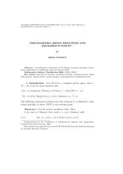 PSEUDOMETRIC ZHONG PRINCIPLES AND EQUILIBRIUM