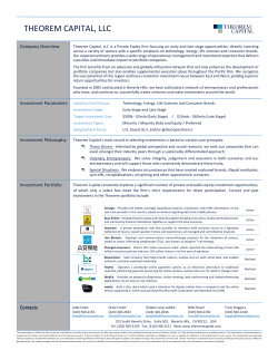 THEOREM CAPITAL, LLC