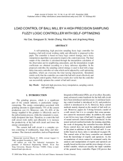 Load control of ball mill by a high precision sampling fuzzy logic