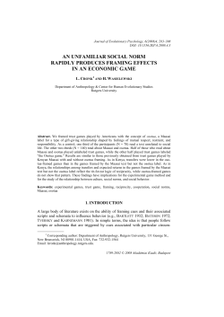 An unfamiliar social norm rapidly produces framing effects in an