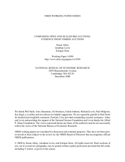 Comparing Open and Sealed Bid Auctions: Evidence from Timber