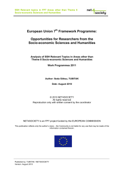 Opportunities for Researchers from the Socio