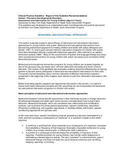 Clinical Practice Guideline - Report of the Guideline