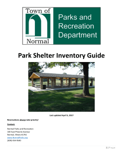 Park Shelter Guide