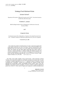 Strategy-Proof Allotment Rules