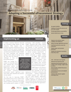 Adopting a Successful eProcurement Strategy