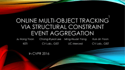 Online Multi-Object Tracking via Structural Constraint Event