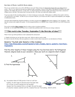 Dear future AP Physics C students,