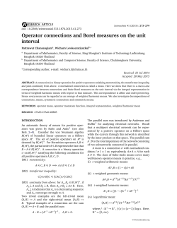 Operator connections and Borel measures on the unit interval