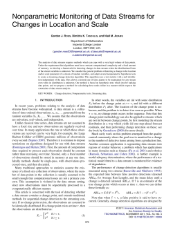 Nonparametric Monitoring of Data Streams for
