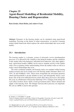 Agent-Based Modelling of Residential Mobility, Housing Choice and