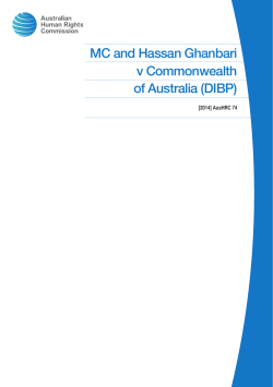 pdf of "MC and Hassan Ghanbari v Commonwealth of
