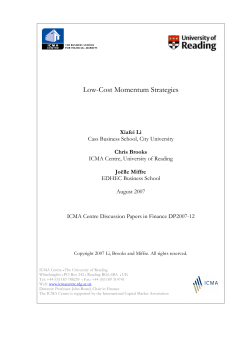 Low-Cost Momentum Strategies