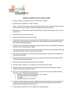 General Exhibitor Rules and Regulations&hellip;&hellip;&hellip;&hellip;&hellip;&hellip;&hellip;&hellip;&hellip;&hellip;&hellip;
