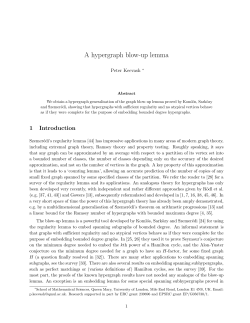 A hypergraph blow-up lemma - School of Mathematical Sciences