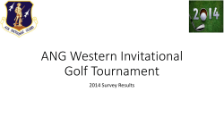 ANG Western Invitational Golf Tournament