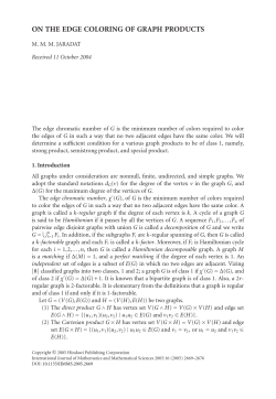 on the edge coloring of graph products