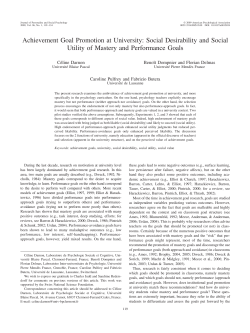 Social Desirability and Social Utility of Mastery and