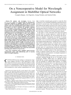 On a Noncooperative Model for Wavelength