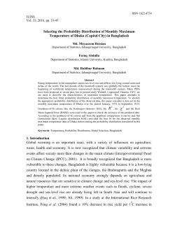 Selecting the Probability Distribution of Monthly Maximum