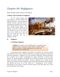 Contributory Negligence