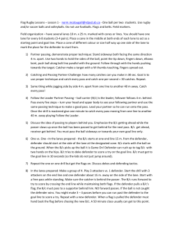 Flag Rugby Lessons &ndash; Lesson 1