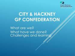 City and Hackney GP Confederation Salaried