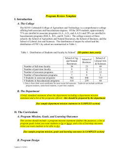 Program review Template