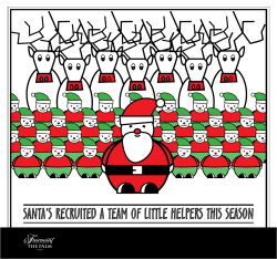 santa`s recruited a team of little helpers this season