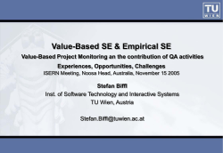 Kein Folientitel - Empirical Software Engineering and Measurement