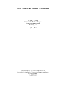 Terrorist Networks - The Association of Religion Data Archives