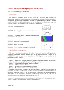 Fortran library for FEM programs development